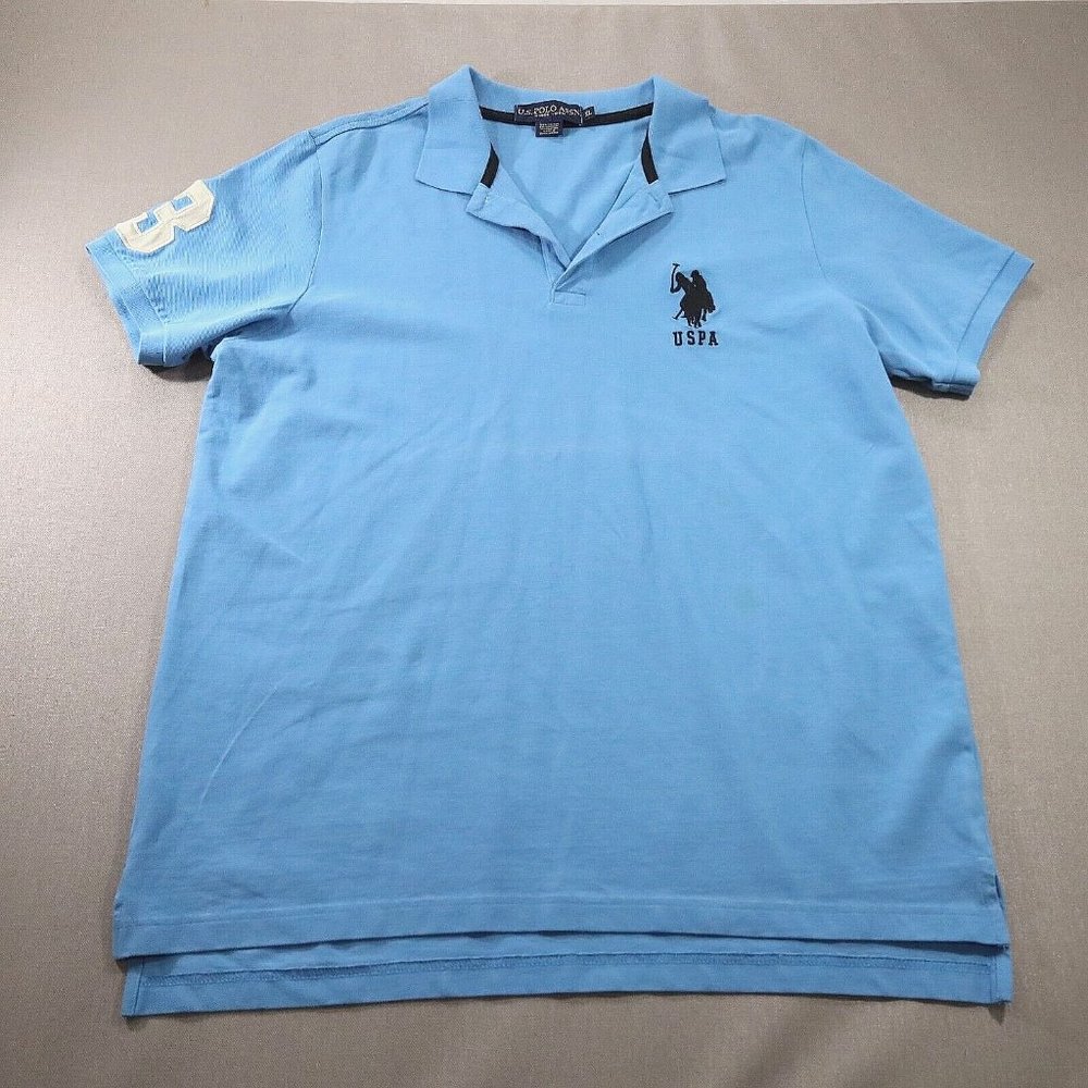 Mens USPA US Polo ASSN Shirt Short Sleeve Extra Large XL LARGE PONY LOGO